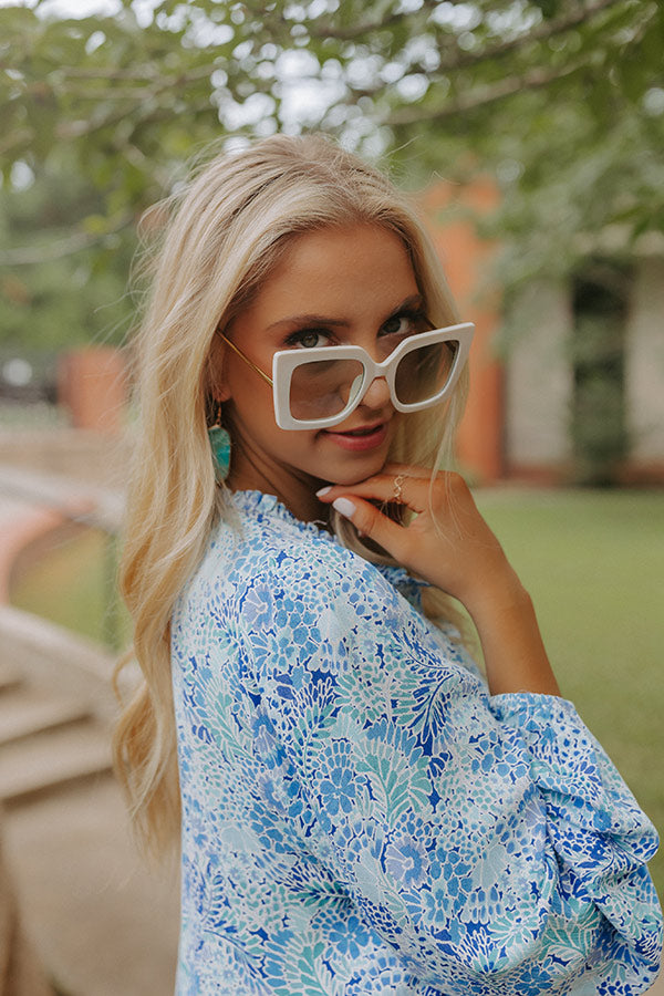 Drawn To The Beach Sunnies In Ivory