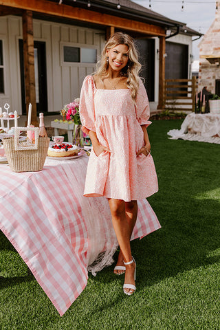 Cute On Repeat Babydoll Dress In Pink • Impressions Online Boutique