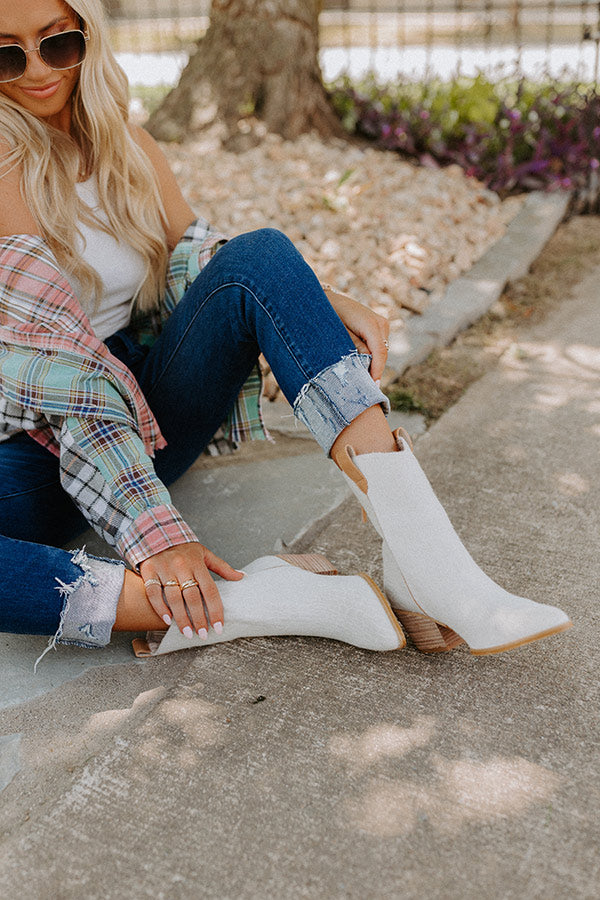 The Stanley Crocodile Print Boot 8.0 / Stone