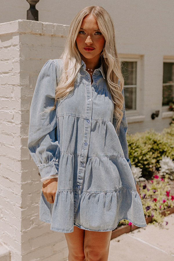 Life Lessons Chambray Dress • Impressions Online Boutique