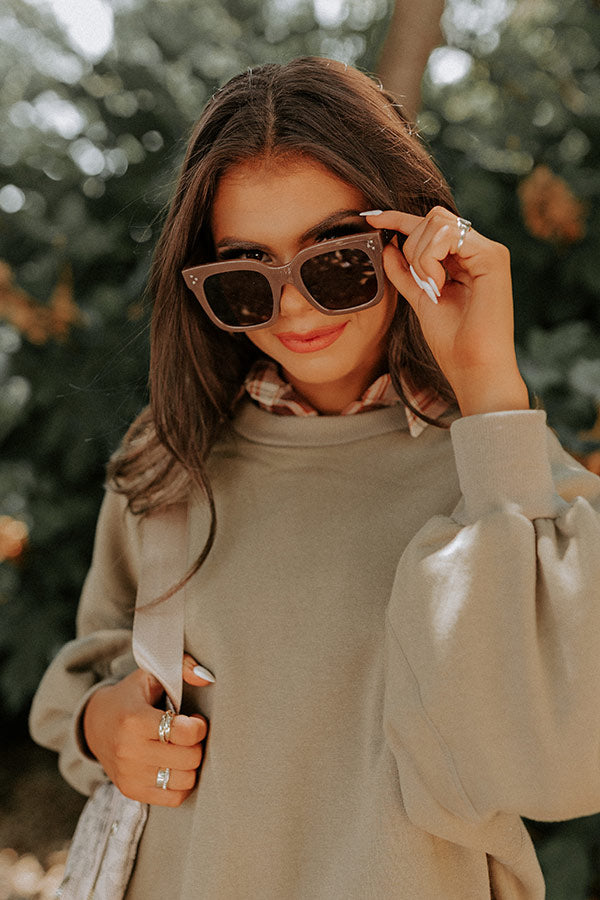 Throwing Shade Sunnies In Mocha