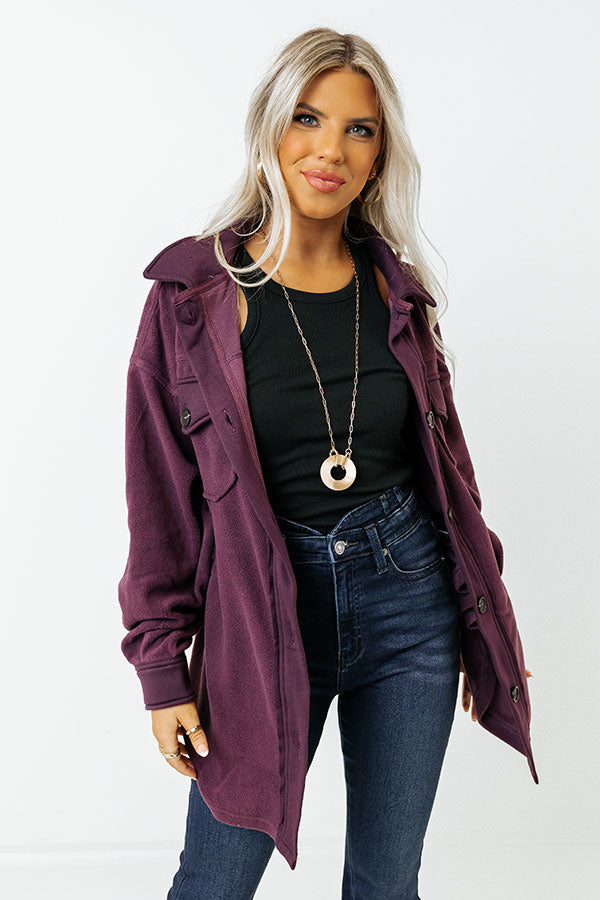 Cord Purple Denim Jacket