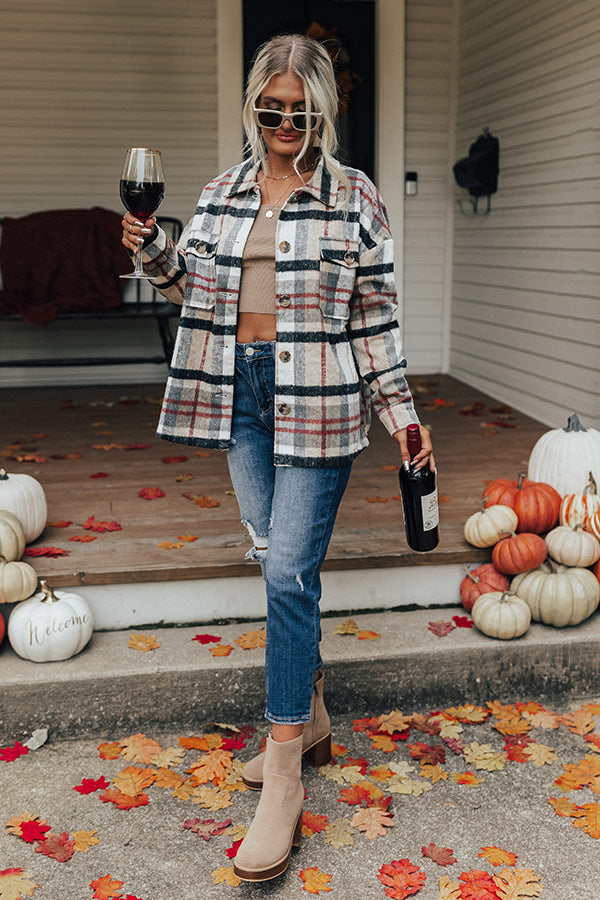 Bonfire Date Plaid Jacket