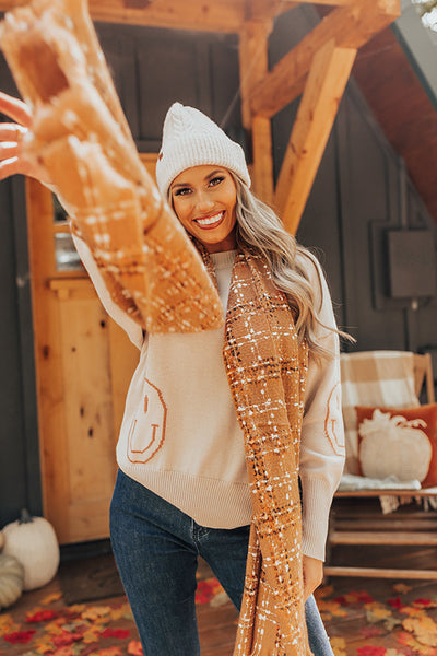 Fall Hike Faux Fur Pom Beanie in Dark Grey