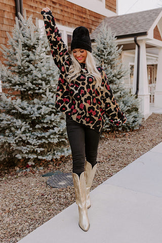 Pleasant Surprise Leopard Sweater • Impressions Online Boutique