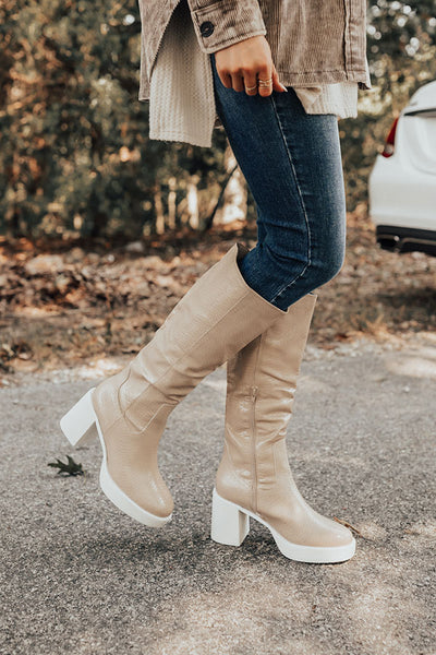 The Lynn Knee High Boot In Black • Impressions Online Boutique