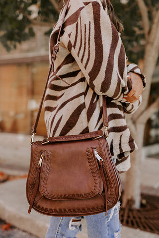 Windy City Crossbody In Chestnut • Impressions Online Boutique