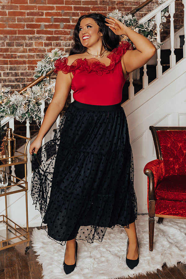 Magical Feeling Mesh Skirt Curves • Impressions Online Boutique