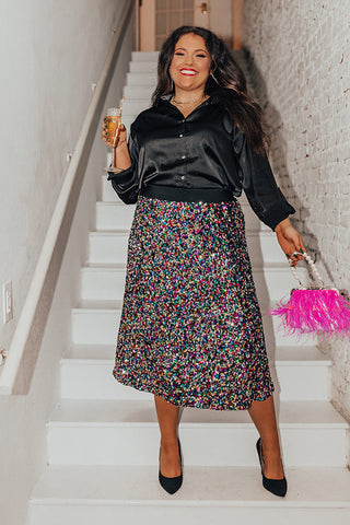 forbundet Ny ankomst Kanon True To Form Sequin Skirt Curves • Impressions Online Boutique