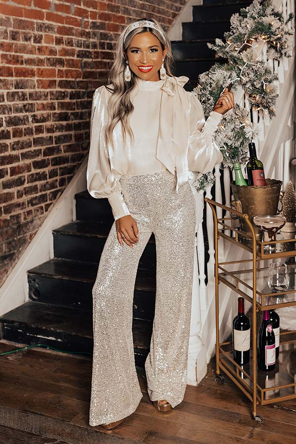 SEQUIN PANTS OBSESSED  Fashion Sequins pants outfit Sequin outfit