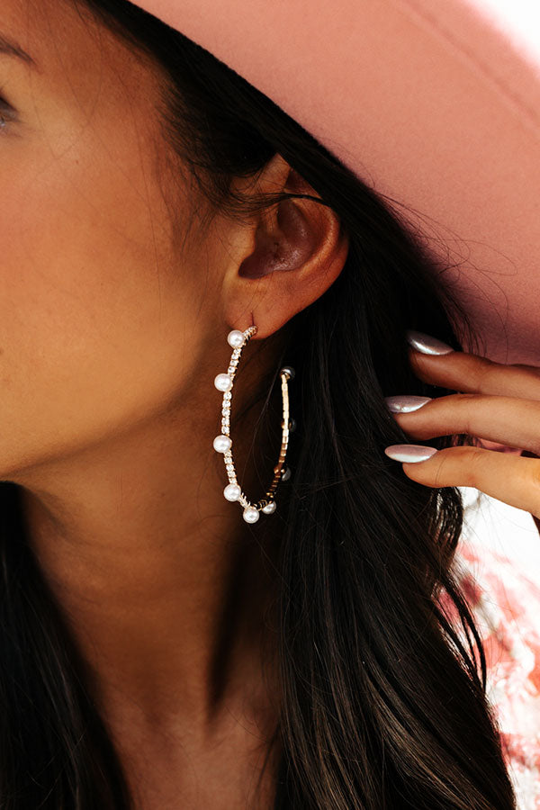 Sparkle Avenue Hoop Earrings