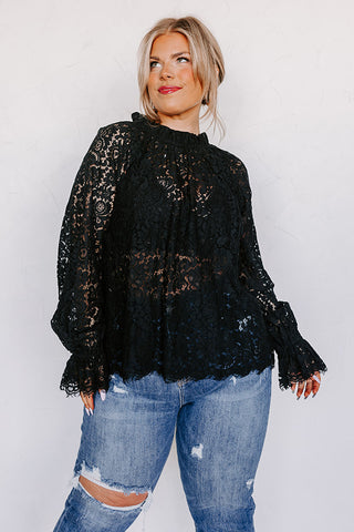 Lovestruck Babe Lace Top in Black • Impressions Online Boutique