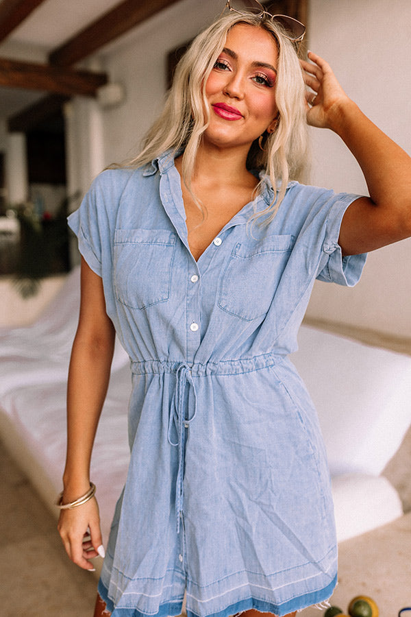 Bali Beach Party Chambray Dress • Impressions Online Boutique