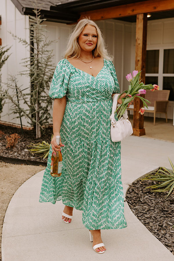 Jade Long Sleeve Faux Wrap Dress in 2023