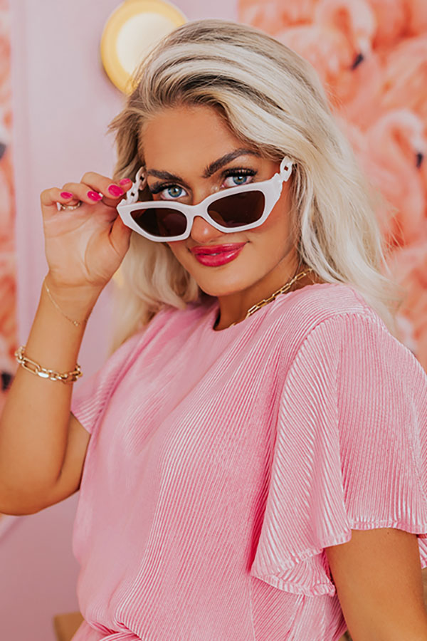 Rule The Runway Sunnies in White