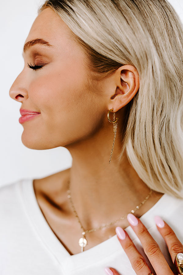 Korean New Design Fashion Jewelry Simple Golden Metal Chain Earrings Modern  Women's Daily Work Hundred Matching Accessories - Dangle Earrings -  AliExpress