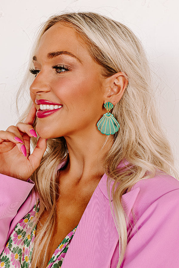 Cue The Coast Earrings in Green