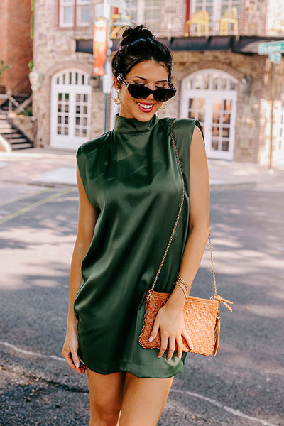 Driving to Malibu Mini Dress In Kelly Green • Impressions Online Boutique