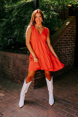 Feels Like Love Babydoll Dress In Red • Impressions Online Boutique