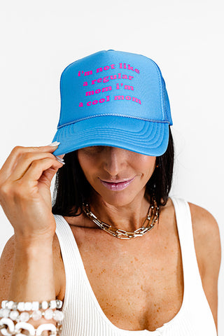 I'm Not Like A Regular Mom Trucker Hat • Impressions Online Boutique