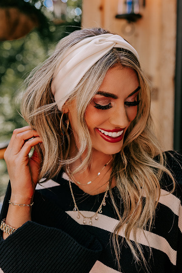 Eclipse Season Headband In Ivory