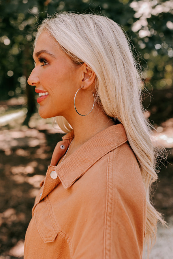 Drama Queen Hoop Earrings in Silver