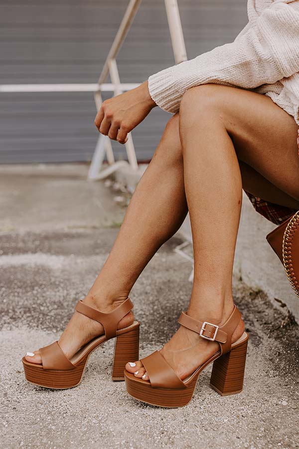 Interlocking G leather platform sandals in brown - Gucci | Mytheresa