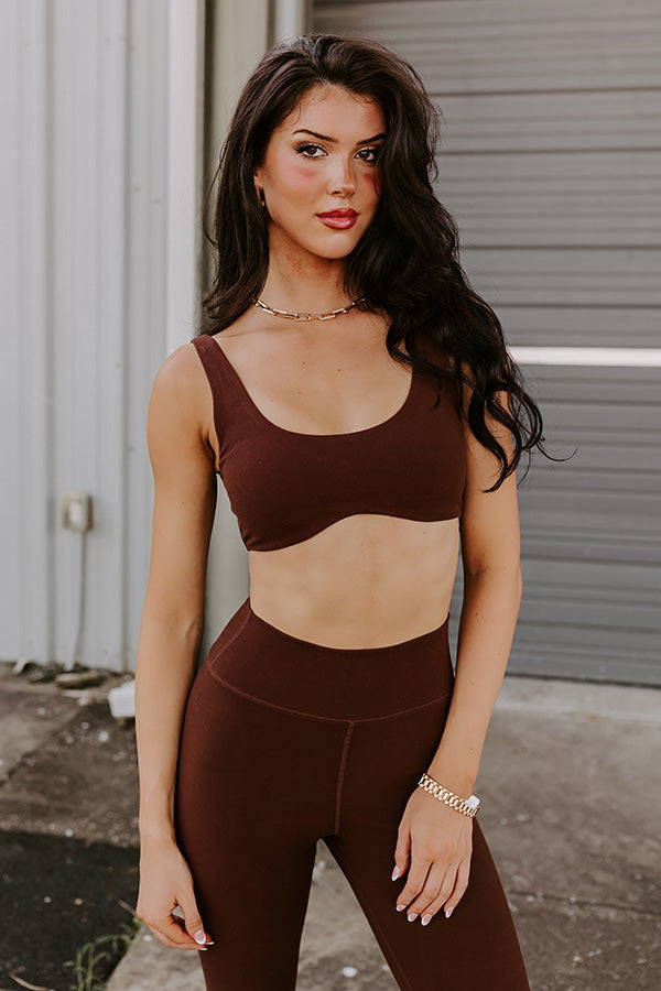 Sporty Spice Butter Soft Contour Bra In Chocolate • Impressions Online  Boutique