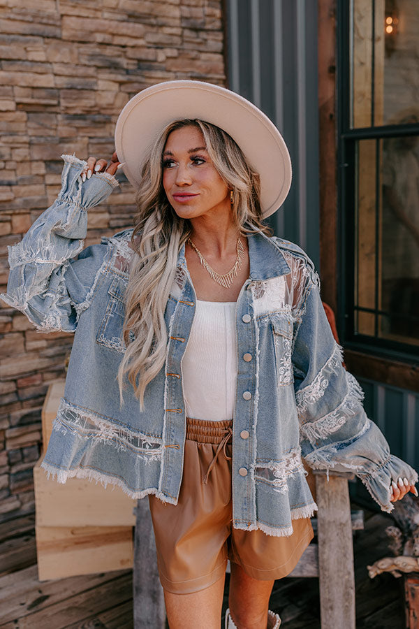 Light Wash Denim Jacket - Classic Jean Jacket - Kendry Collection Boutique