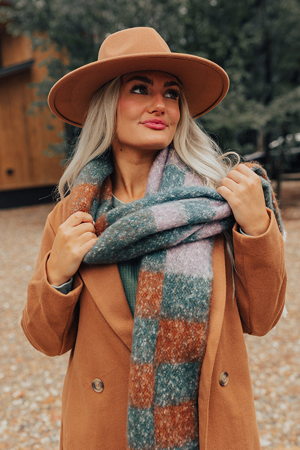 Escape To Comfort Embellished Scarf In Grey