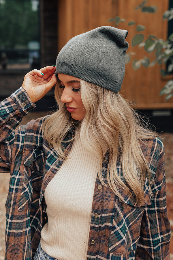 Playlist On Repeat Beanie In Olive