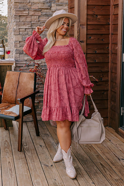 New Chapter Tunic Dress in Pink Curves