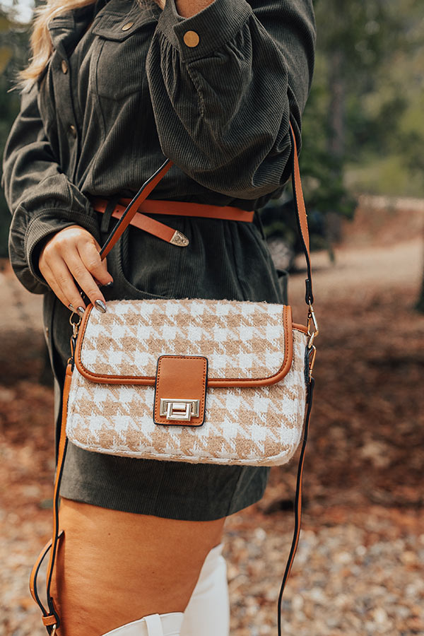 The Elodie Houndstooth Crossbody