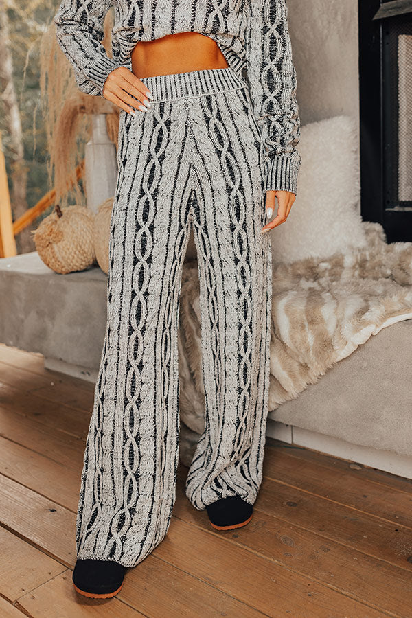 Cozy Knit Flare Pant