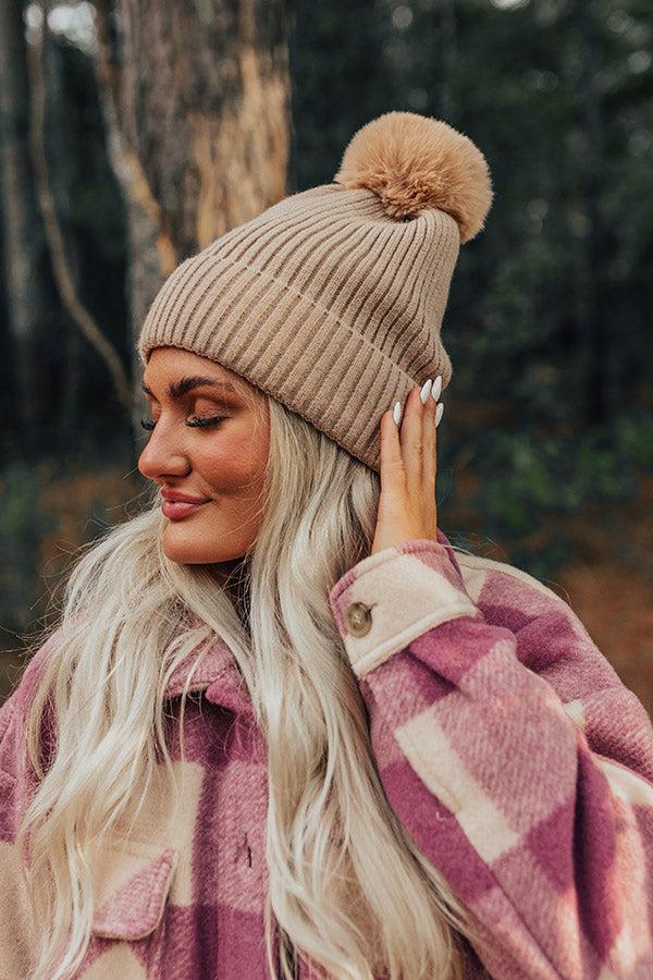 Toasty Times Fleece Lined Beanie In Iced Latte • Impressions