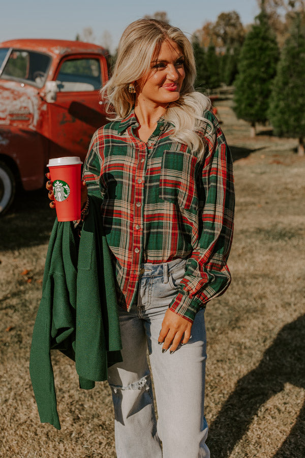 Vail Views Plaid Top