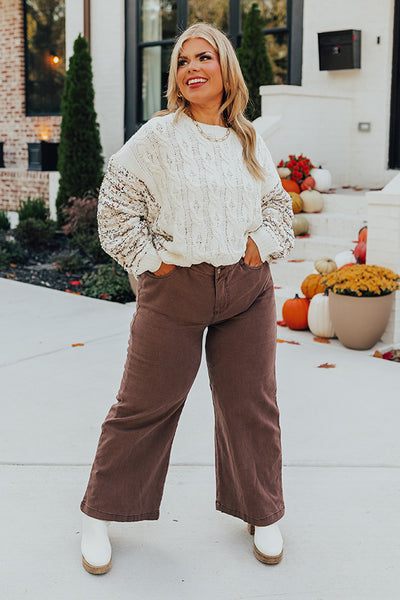 The Jenika High Waist Faux Leather Cargo Pants Curves