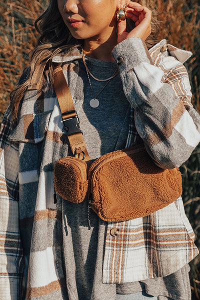 All About It Crossbody In Tan • Impressions Online Boutique