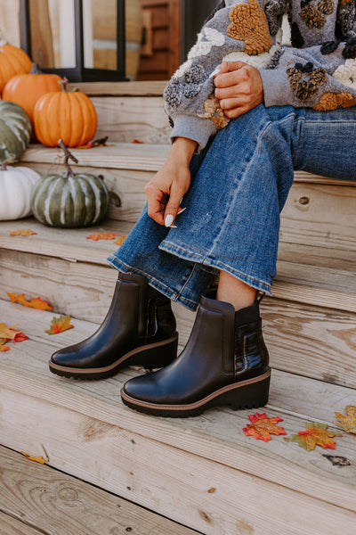 The Lockwood Faux Leather Cowboy Boot In Red • Impressions Online Boutique