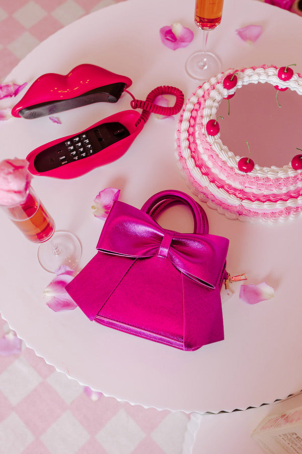 Embracing Love Purse In Fuchsia