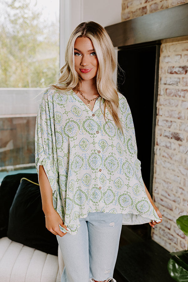 Let s Take A Trip Button Up In Lime