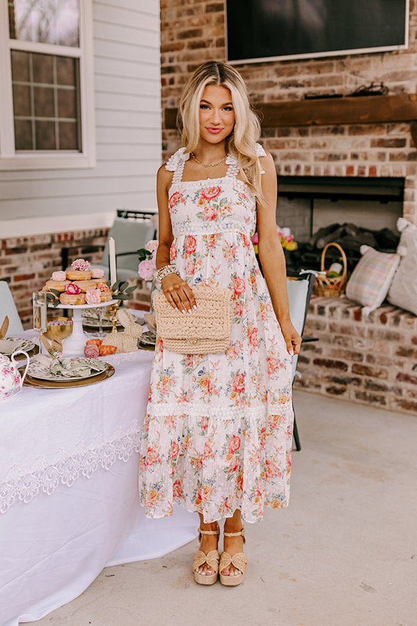 Secret Rose Garden Midi in White