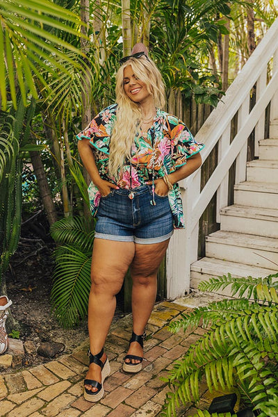 Plus size kancan on sale shorts