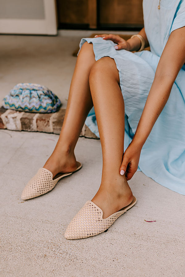 The Maya Raffia Woven Flat