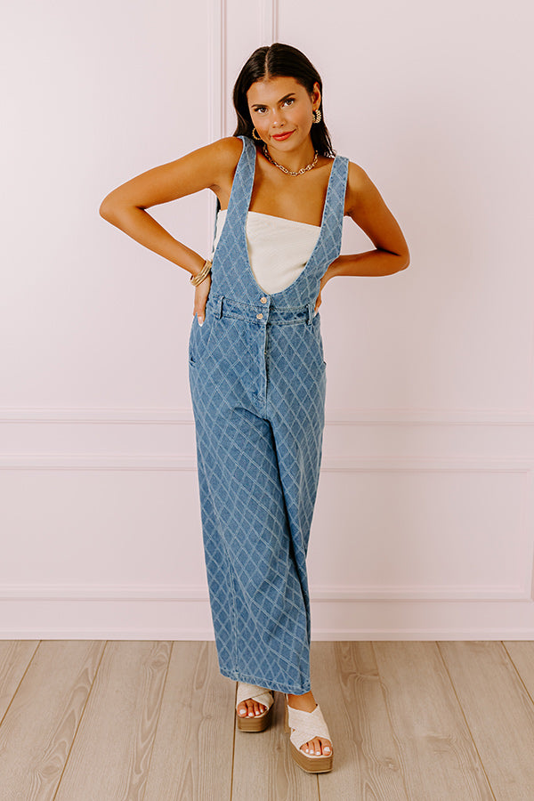 Farmers Market Stroll Denim Jumpsuit