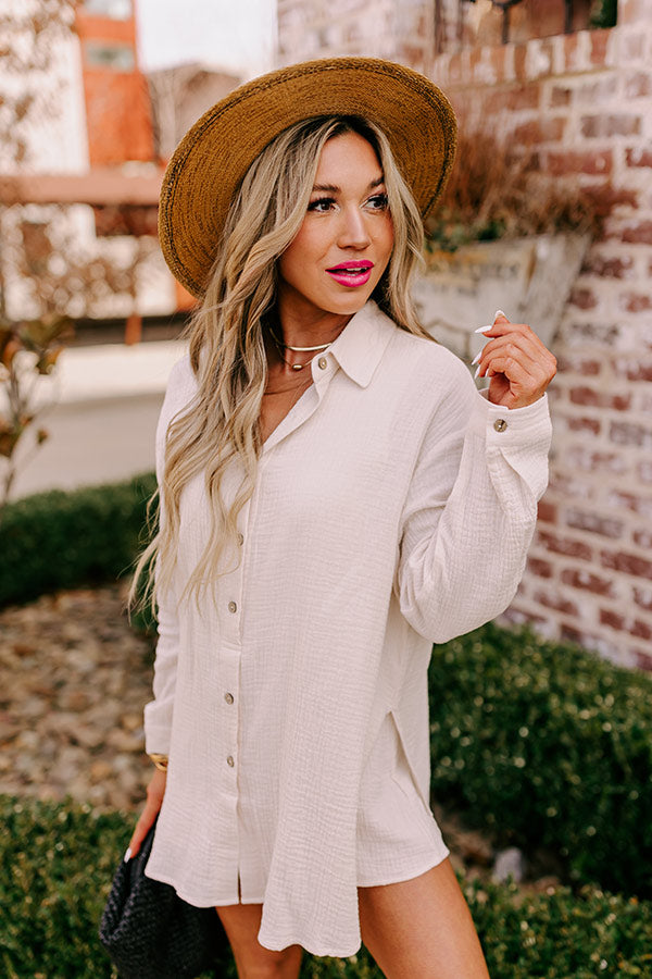 Breezy Chic Romper in Cream