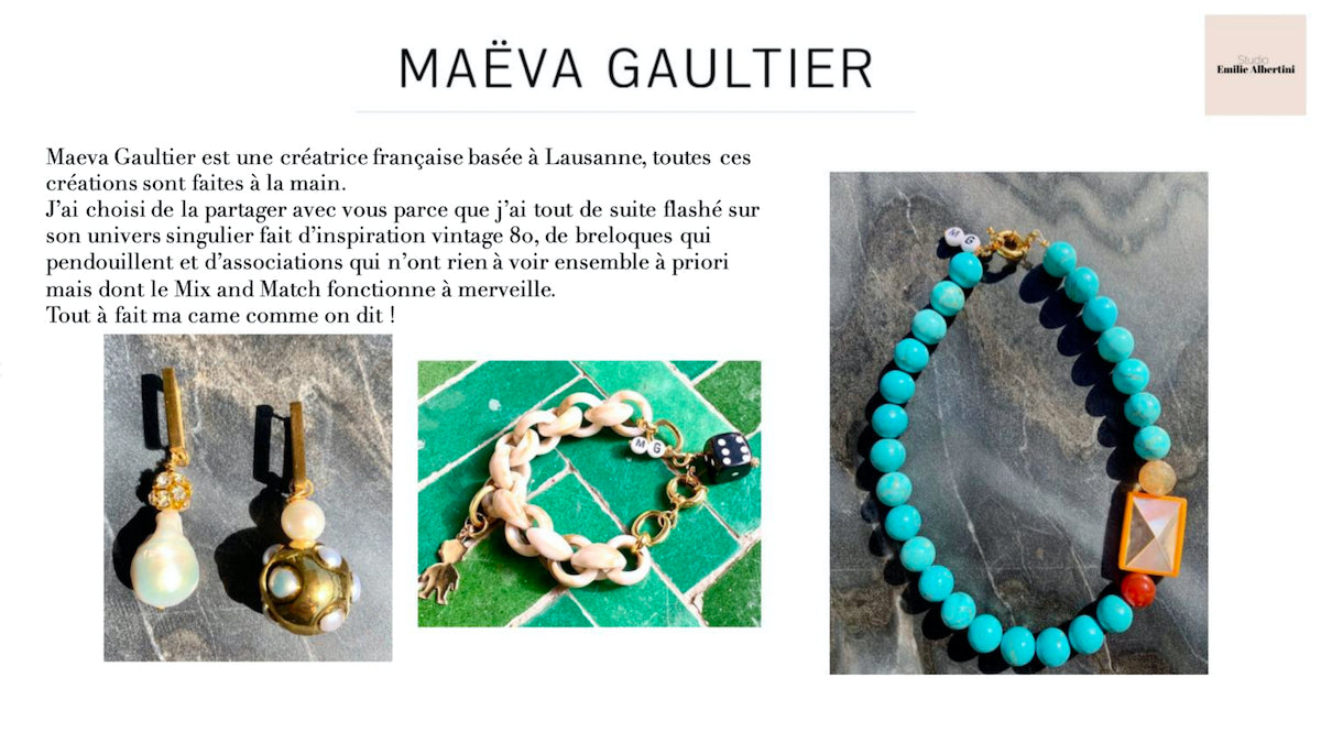 Maeva Gaultier page highlights on Studio Emilie Albertini masterclass