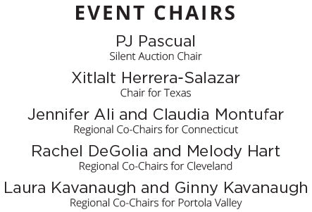 Mercado Global Fashion Forward Event Chairs