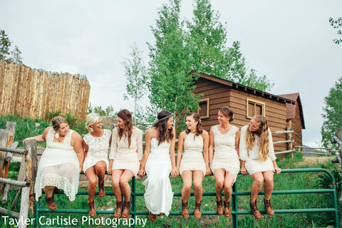 bridal party custom boots