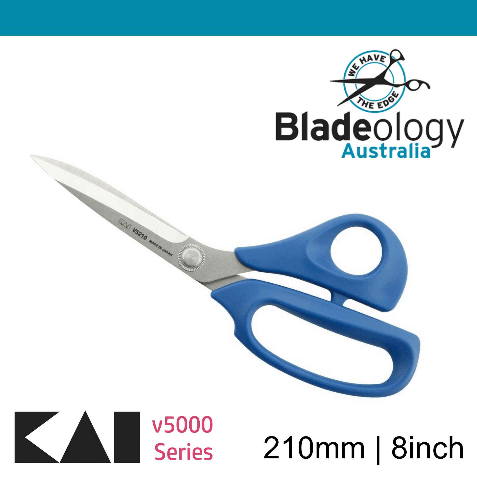 Kai 5210  8inch BLUE Dressmaking scissors